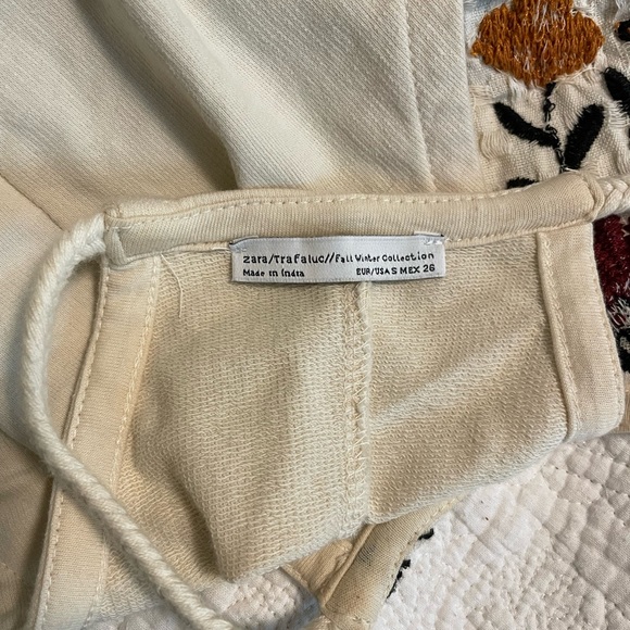 Zara Cotton Muslin Beaded and Embroidered Shift Halter Dress - Picture 6 of 7